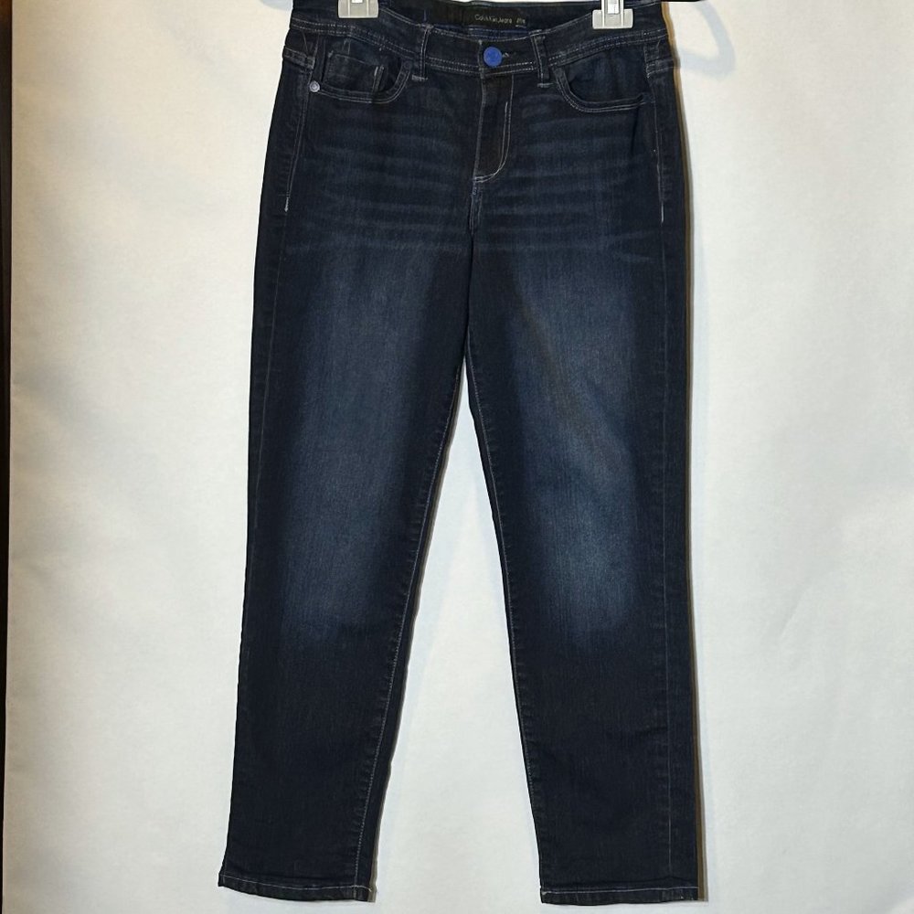 Calvin Klein Jeans Skinny Crop Dark Indigo Denim Women's Size 27/4